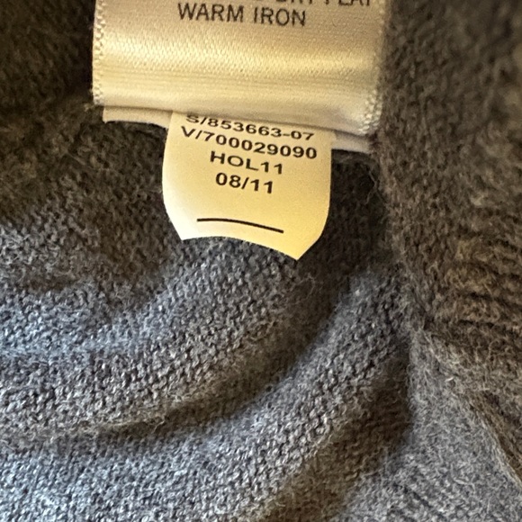 Banana Republic Men’s Charcoal Shawl Collar Henley Sweater - Picture 8 of 8